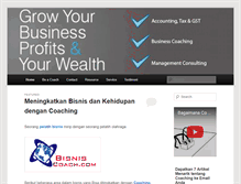 Tablet Screenshot of bisniscoach.com